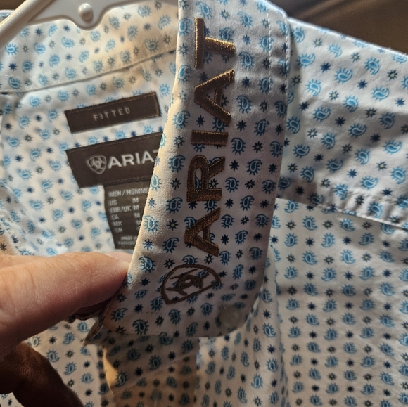 Men's Ariat Western Button Down Shirt - Picture 5 of 12